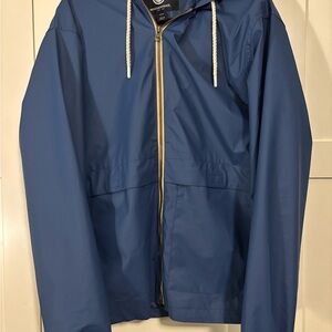 Men's Blue Hooded Jacket